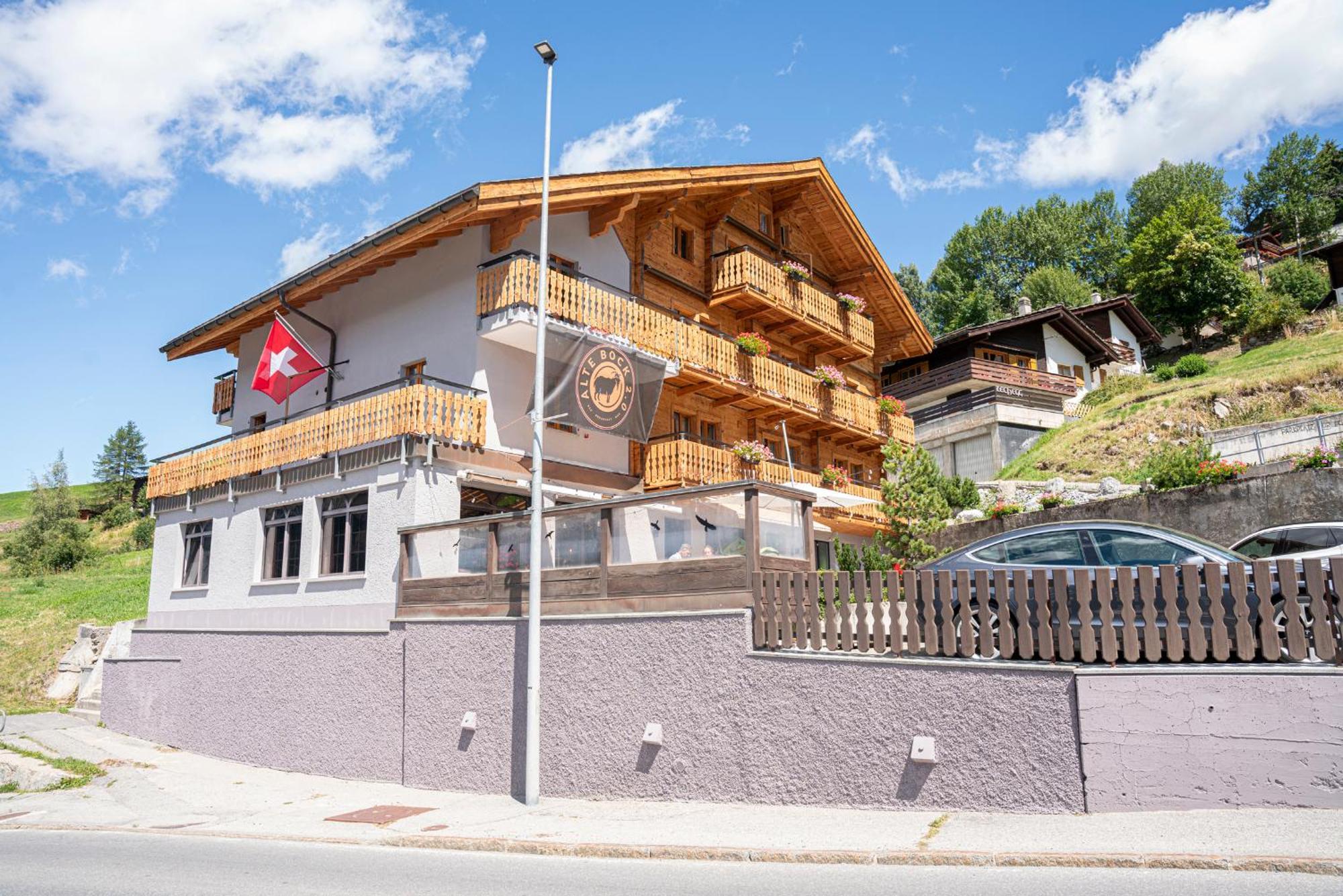 Bed and Breakfast Alte Bock 2.0 Grächen Esterno foto